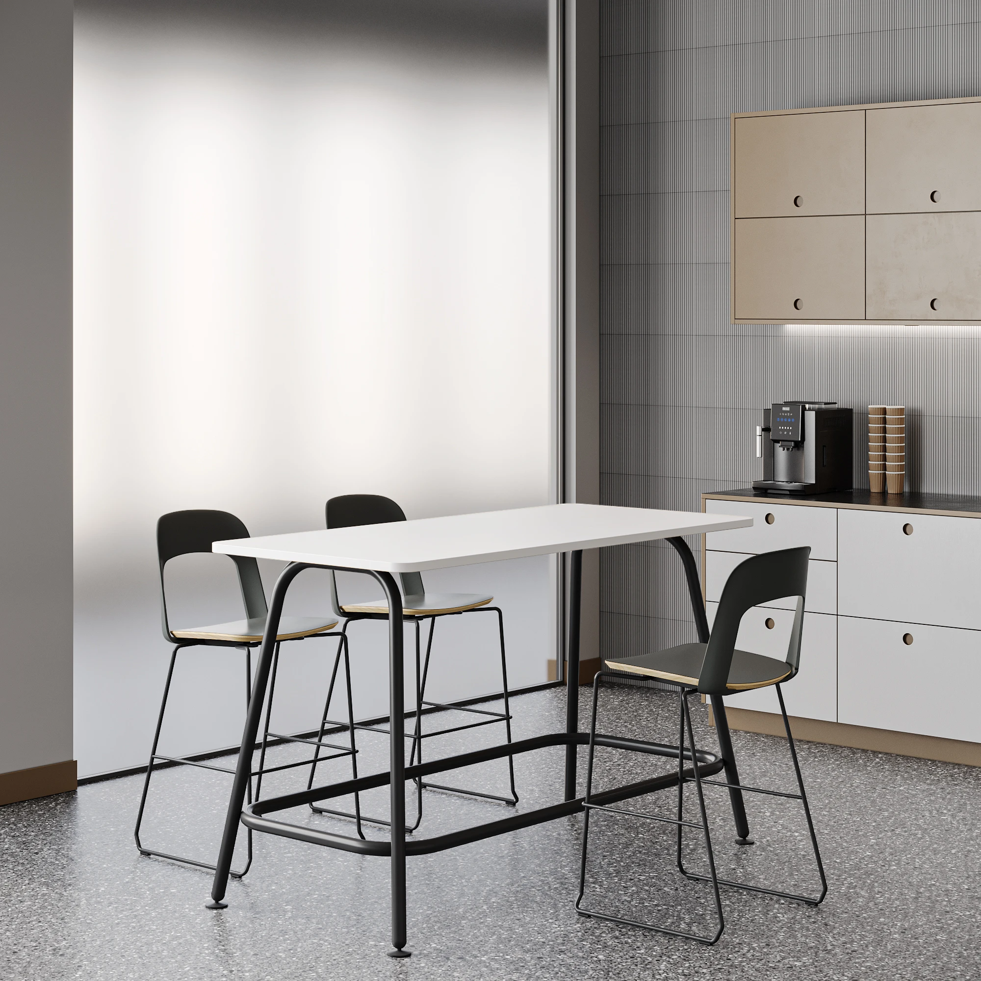 Loop High Table Frame Black 2