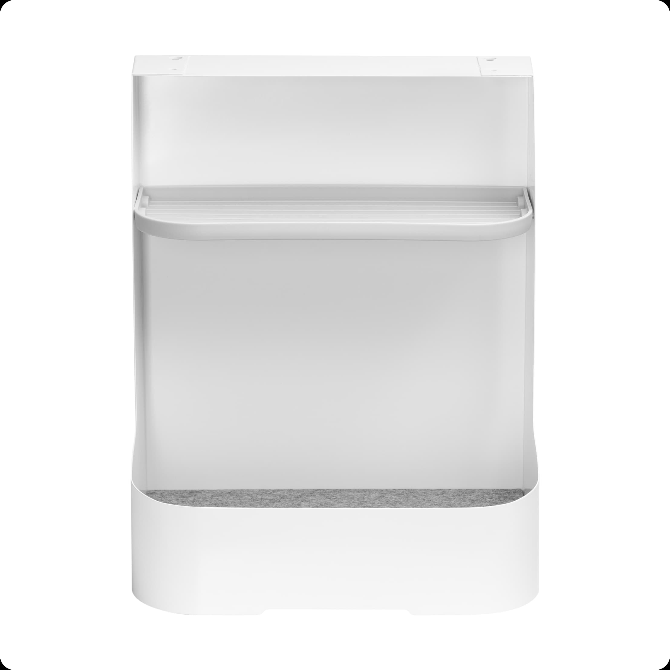 Under Desk Storage Rack White