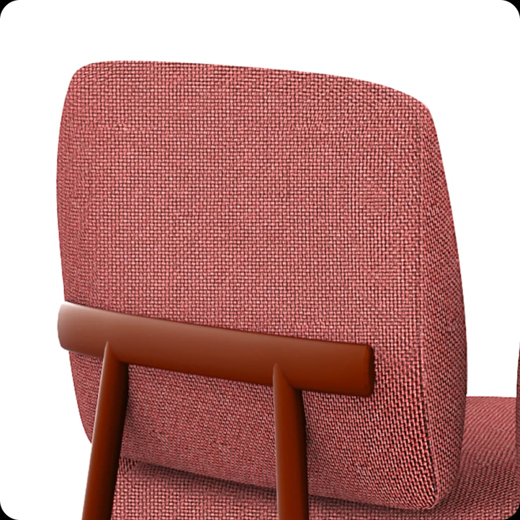 Cloud Chair Coral Red 2