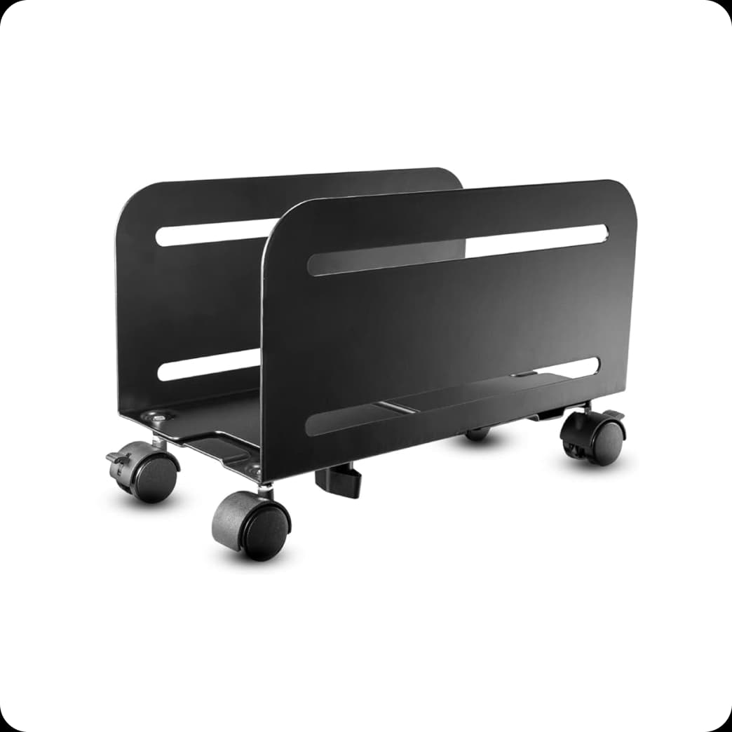 Mobile Cpu Stand Black