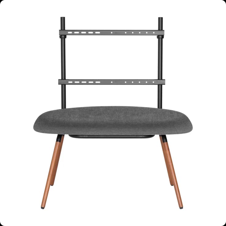 Nordic Wooden Tv Floor Stand Grey