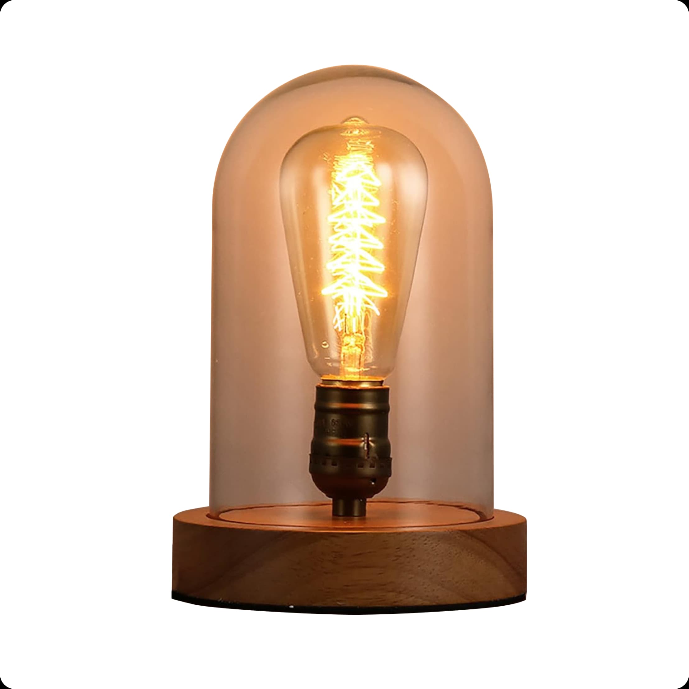 Retro Lamp Wood Brown