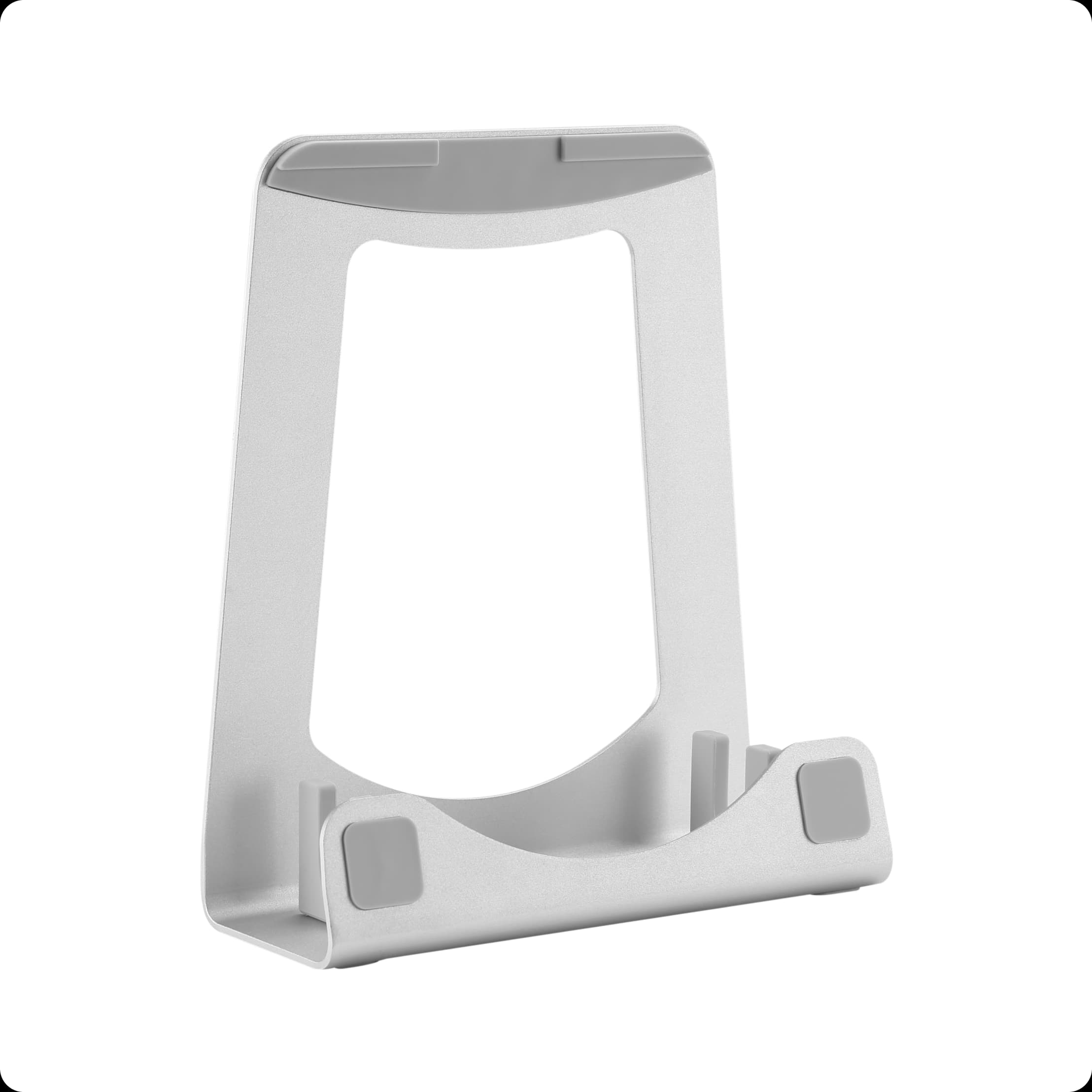 Vertical Laptop Stand And Riser Silver
