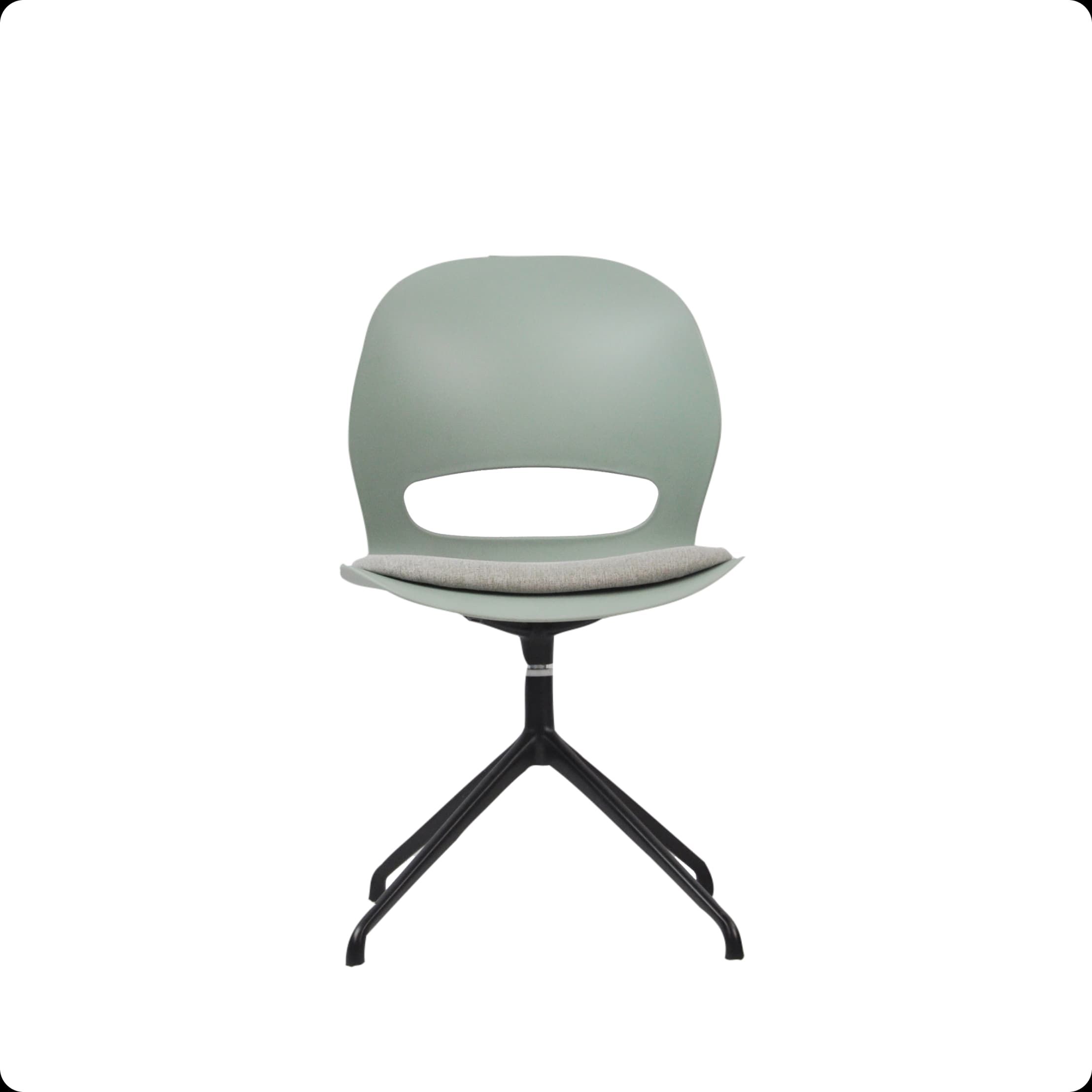 Vis Chair Beige Grey Without Wheels