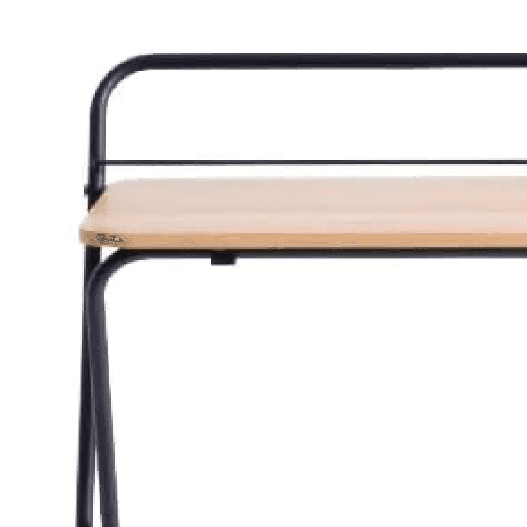 Modern Folding Desk Oak Black 1