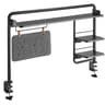 Universal Clamp On Desk Shelf Black