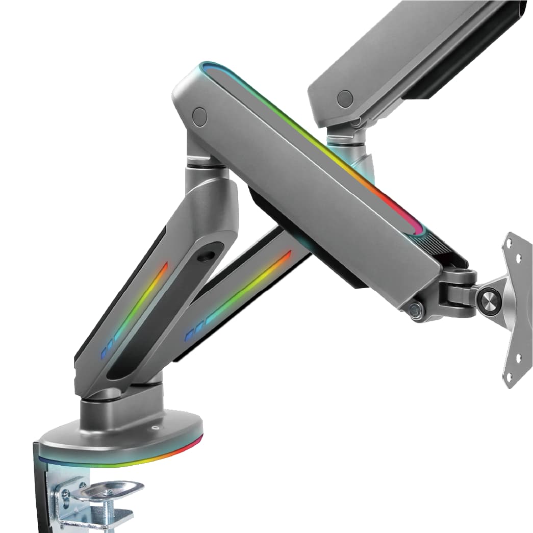 Dual Monitor Arm Model Xr Space Grey 1