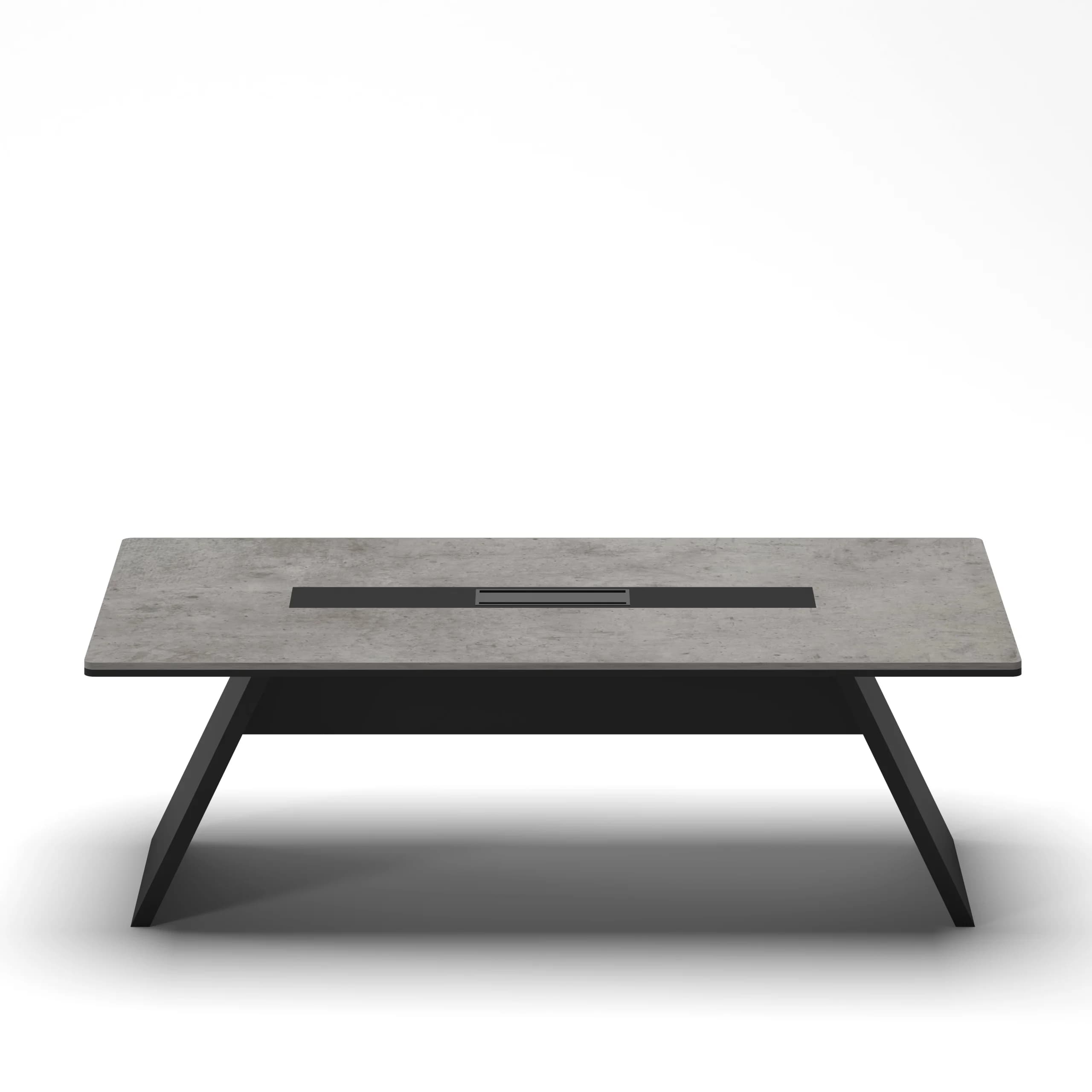 Prism Meeting Table Medium Concrete 1