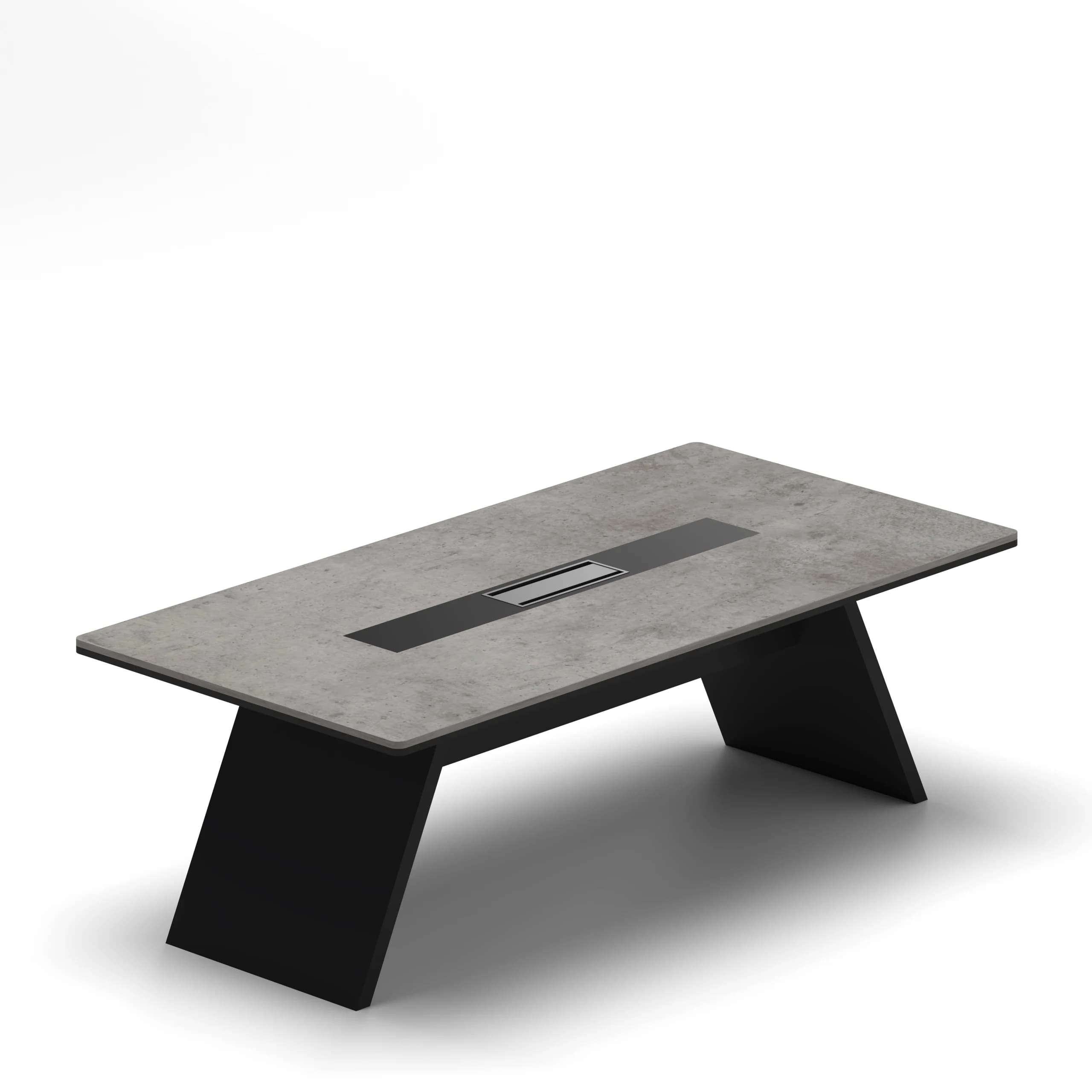 Prism Meeting Table Medium Concrete