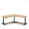 Navodesk® Flex 120 Oak Top Black Frame 1