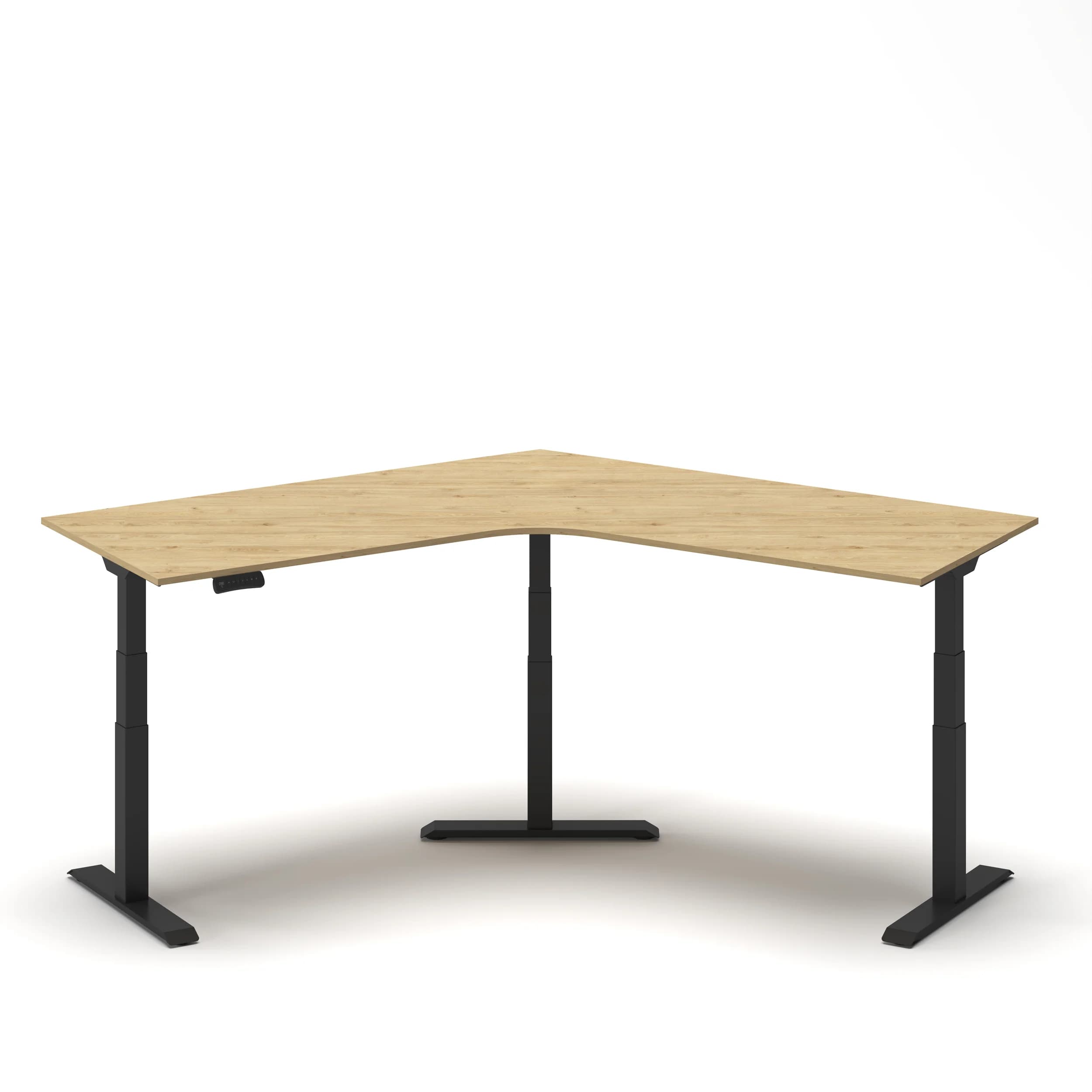 Navodesk® Flex 120 Oak Top Black Frame 1