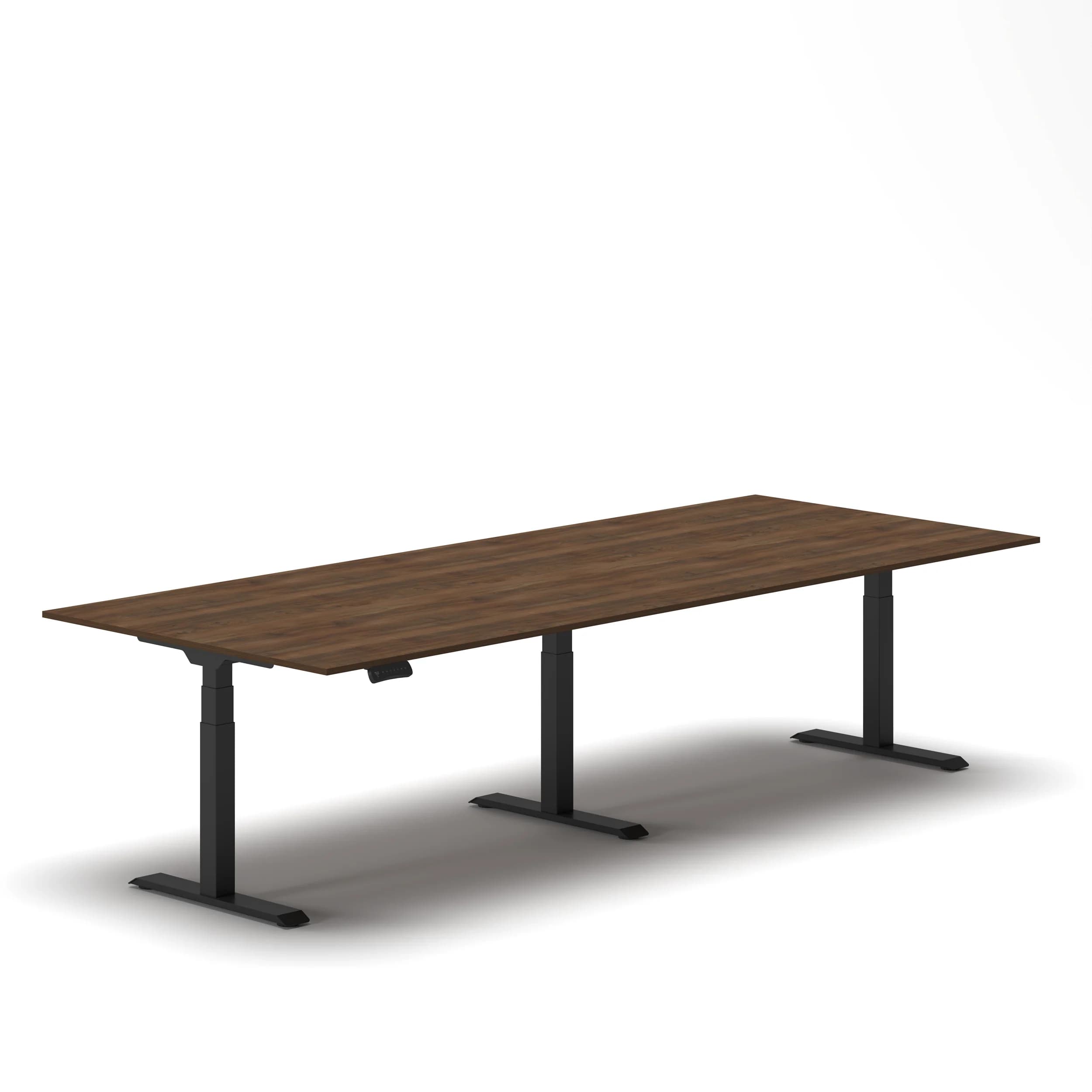 Navodesk® Collab Walnut Top Black Frame 1