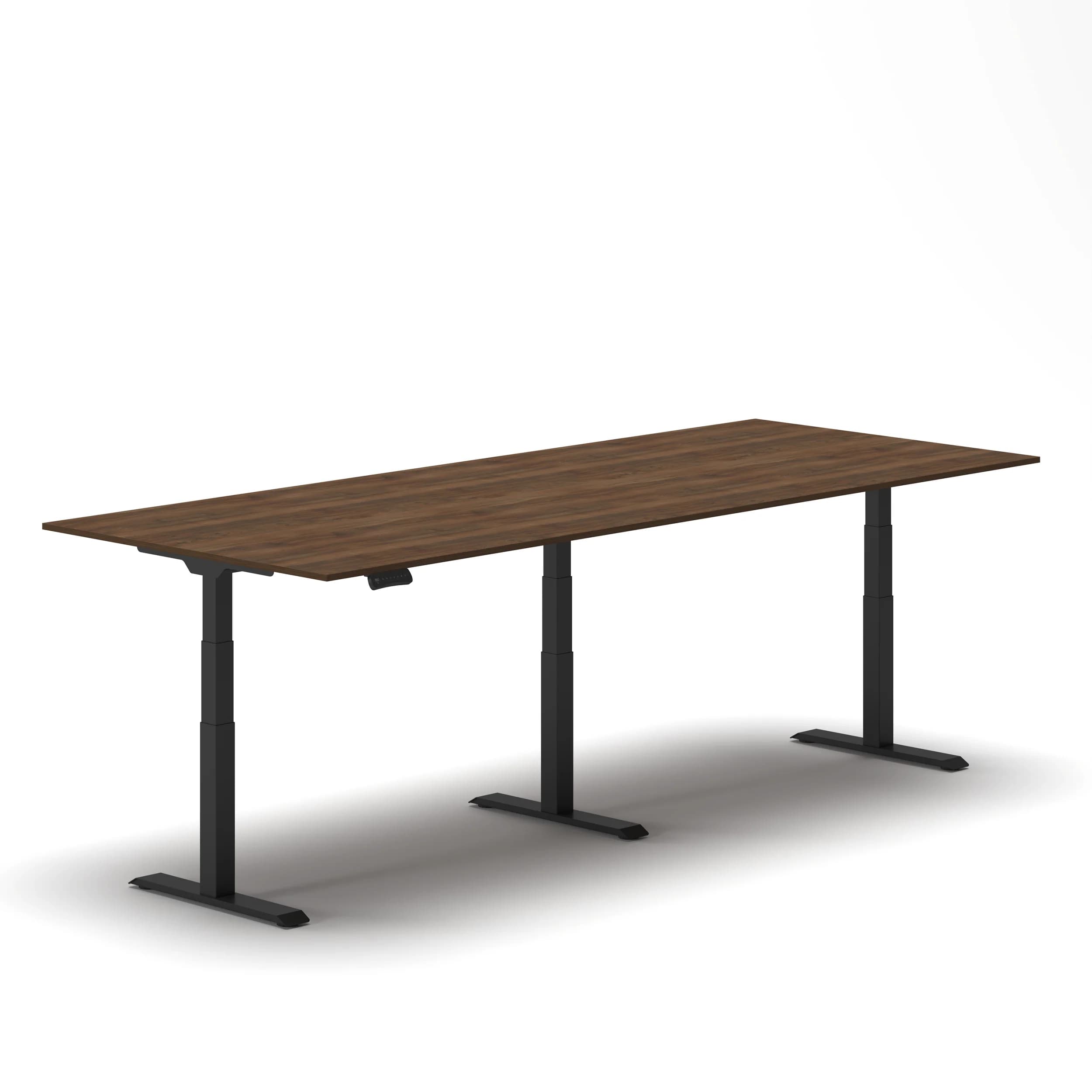 Navodesk® Collab Walnut Top Black Frame 2