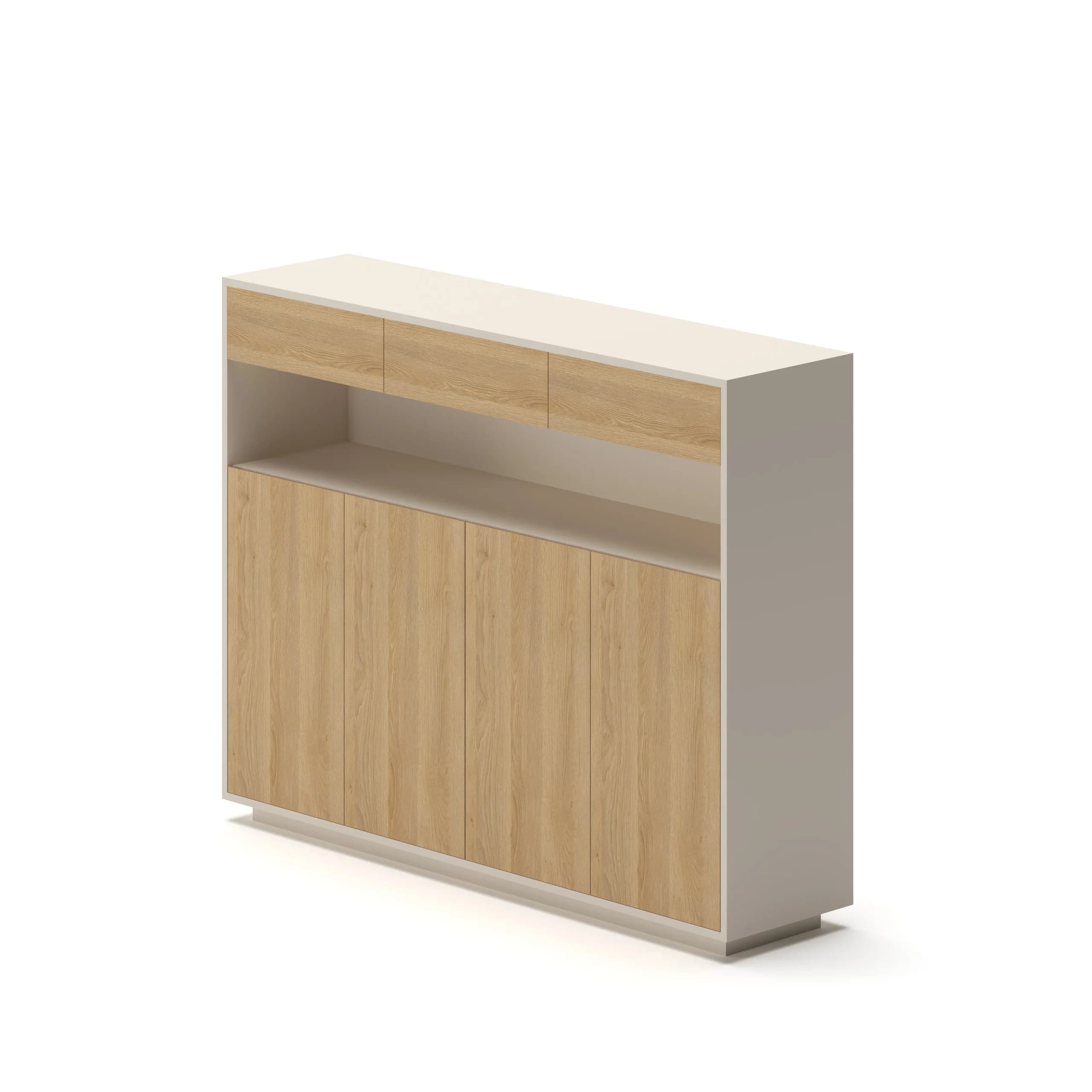 Slate Cabinet Oak Cream