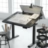 Navodesk® TILT Drafting Table Standing Desk Black Frame Black Top2