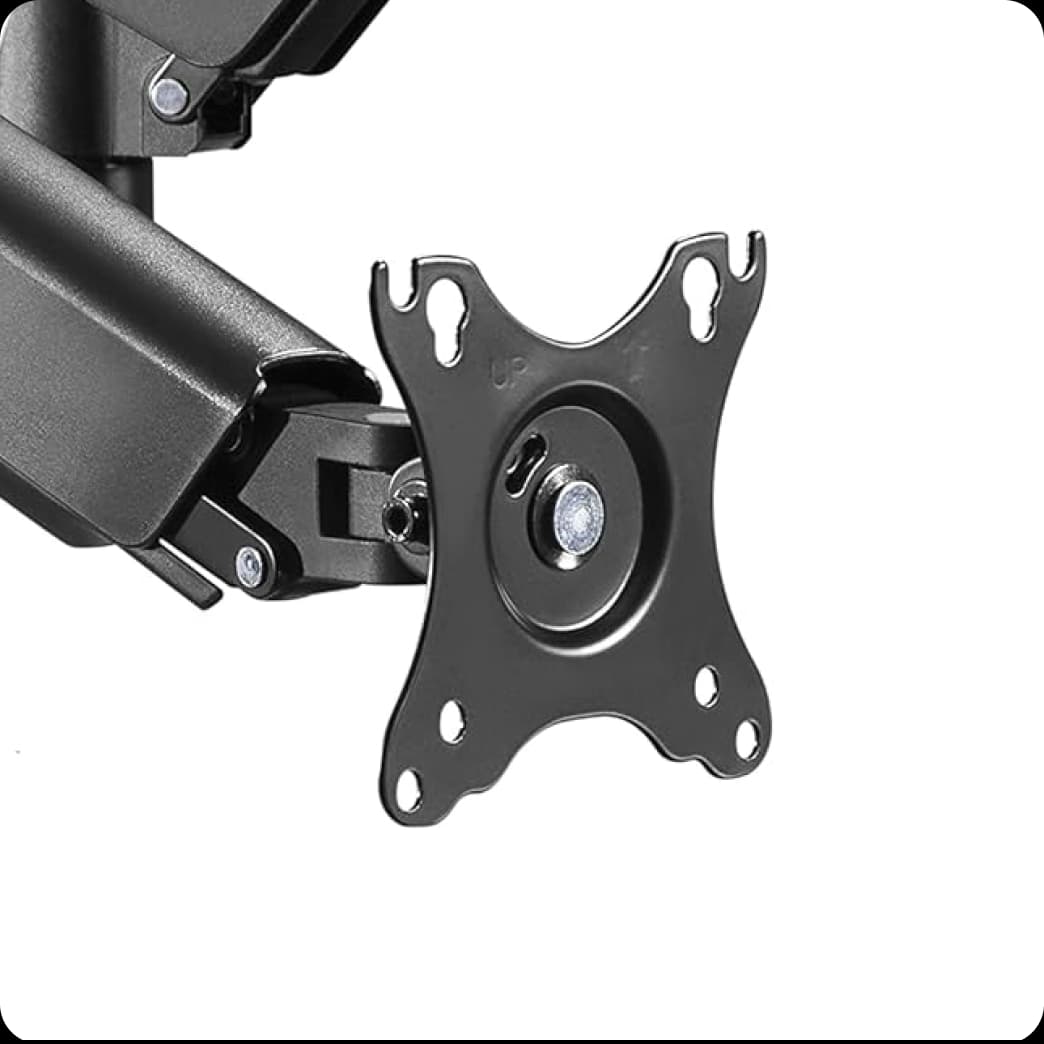 dual monitor arm model a pro black 1