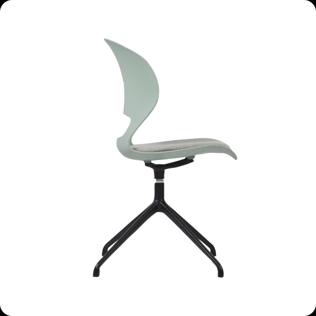 Vis Chair Sage Geen Without Wheels 1