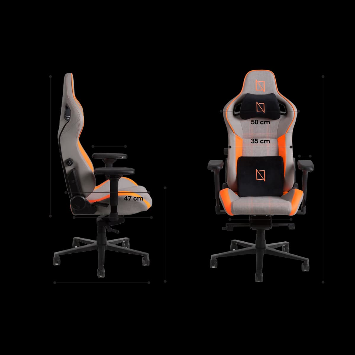 Navo® Apex AIR GamingChair Dimension