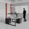 standing desk converter model c black