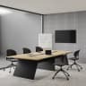 Prism Meeting Table Large Oak