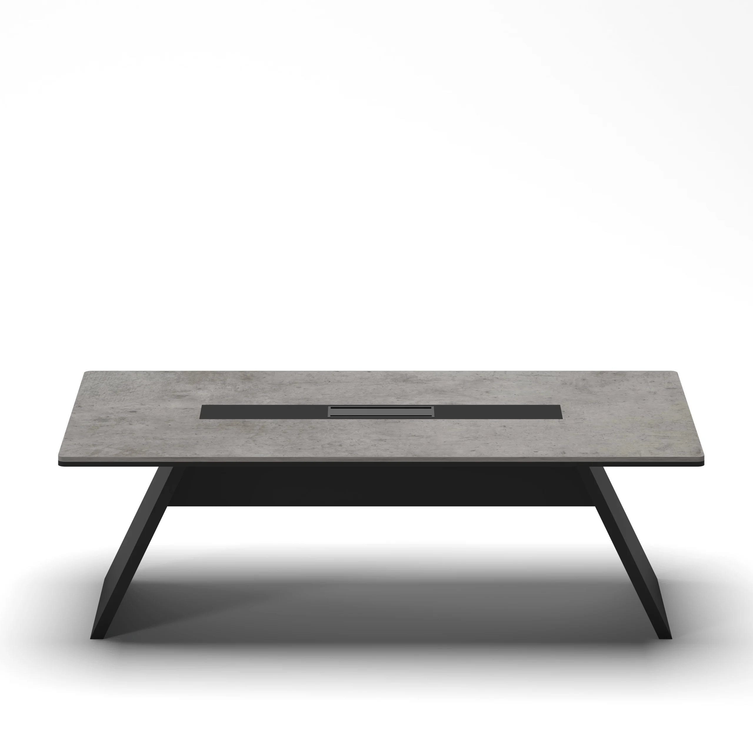 Prism Meeting Table Medium Concrete 1