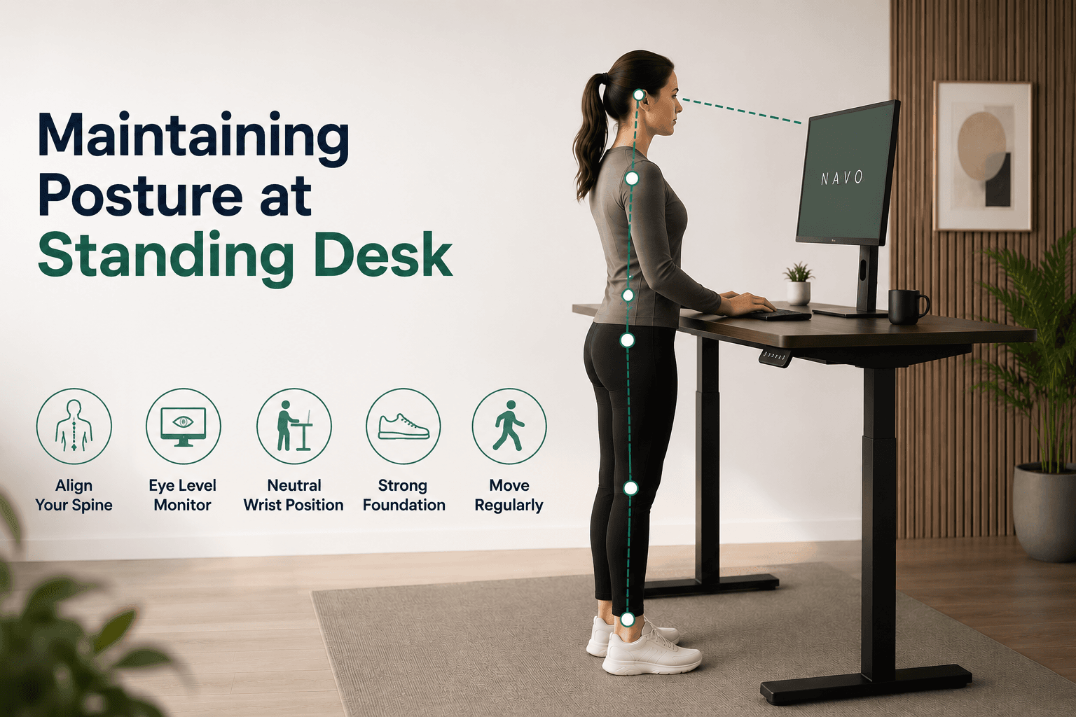 How to Maintain Proper Posture at a Standing Desk?