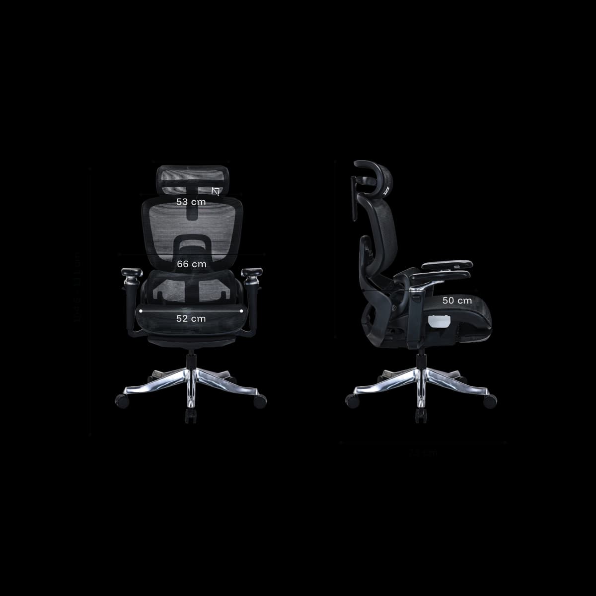 Ergomax Chair All Mesh Dimensions