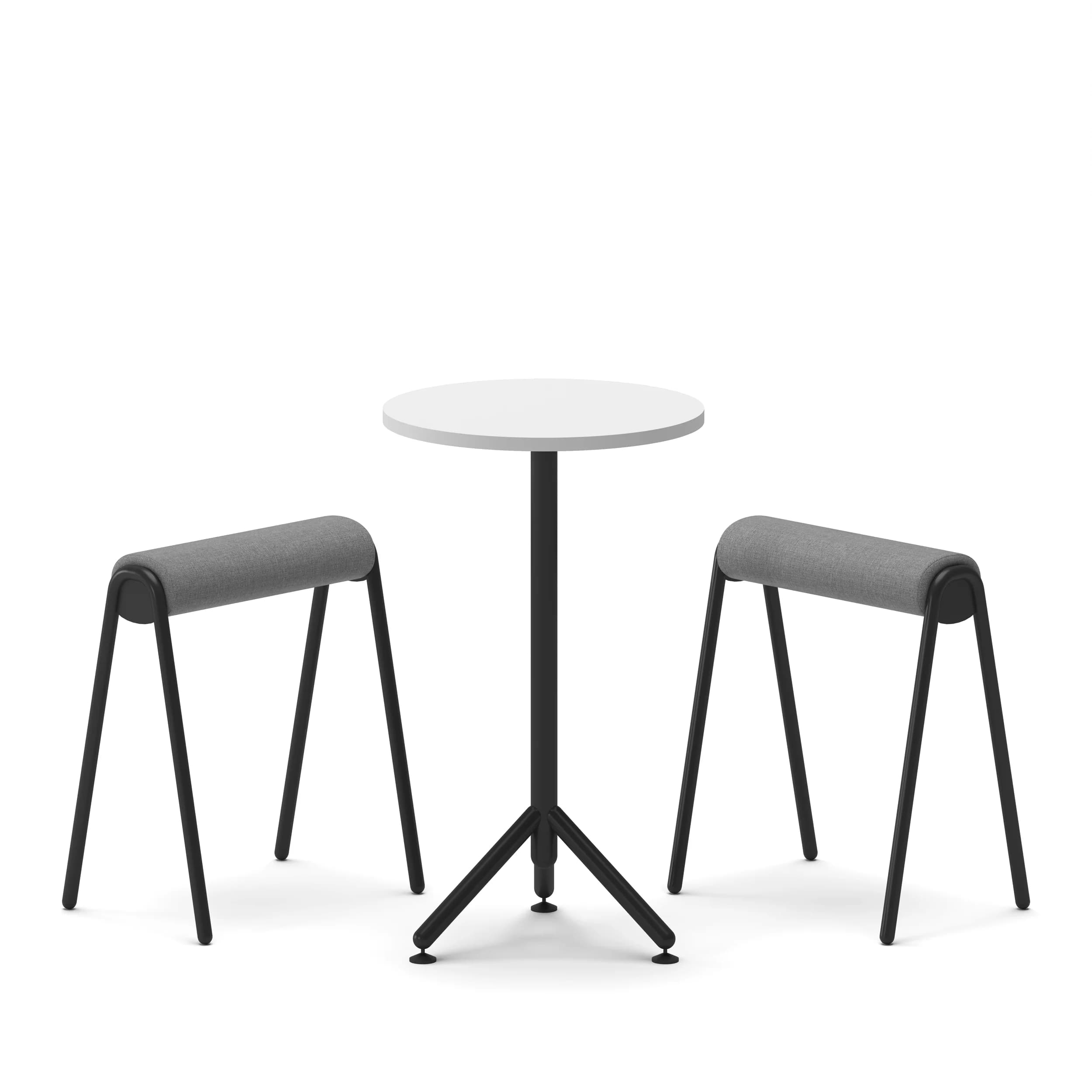 Loop High Round Table Black Frame1