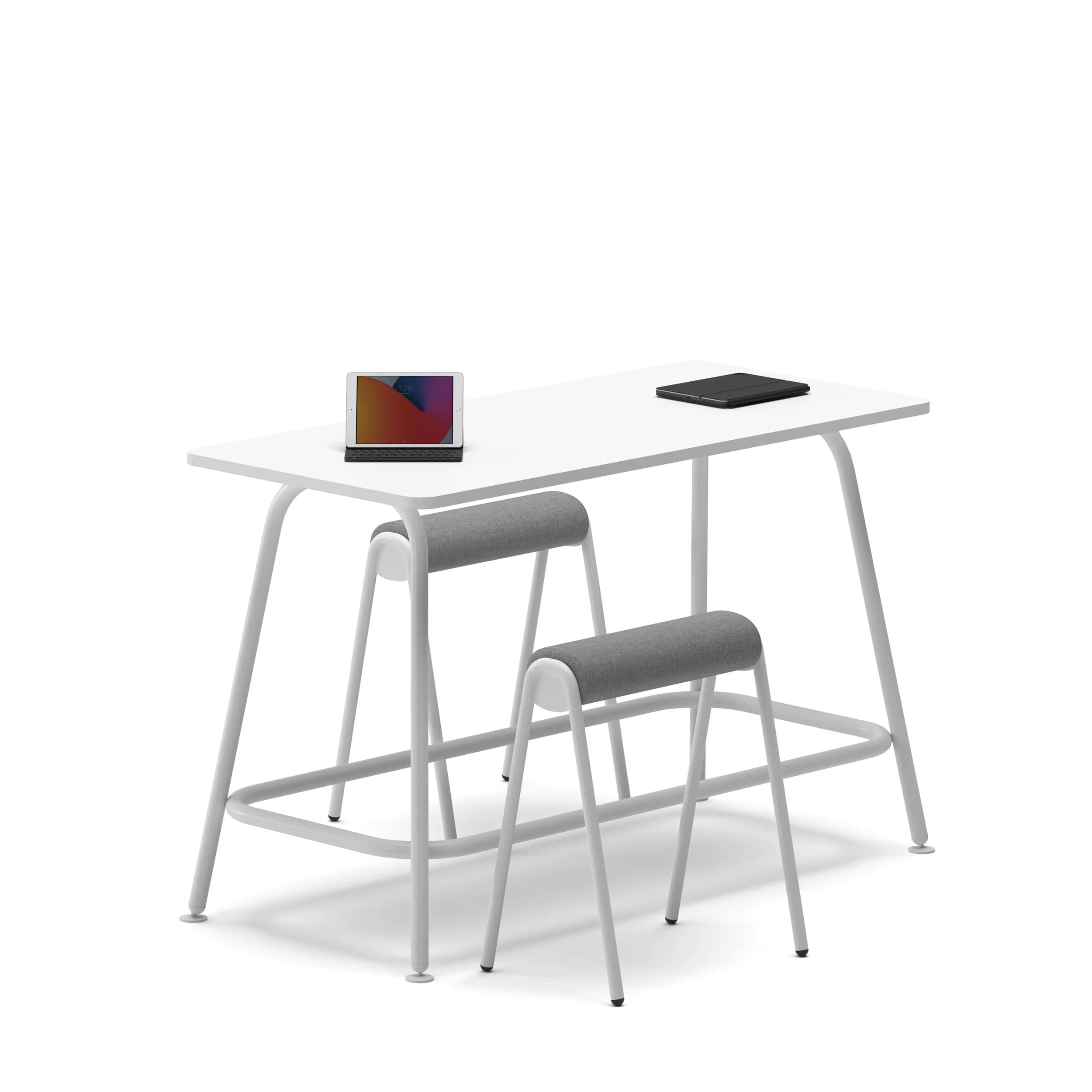 Loop High Table Frame White 1
