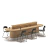 Co Working Small Table Oak White 2