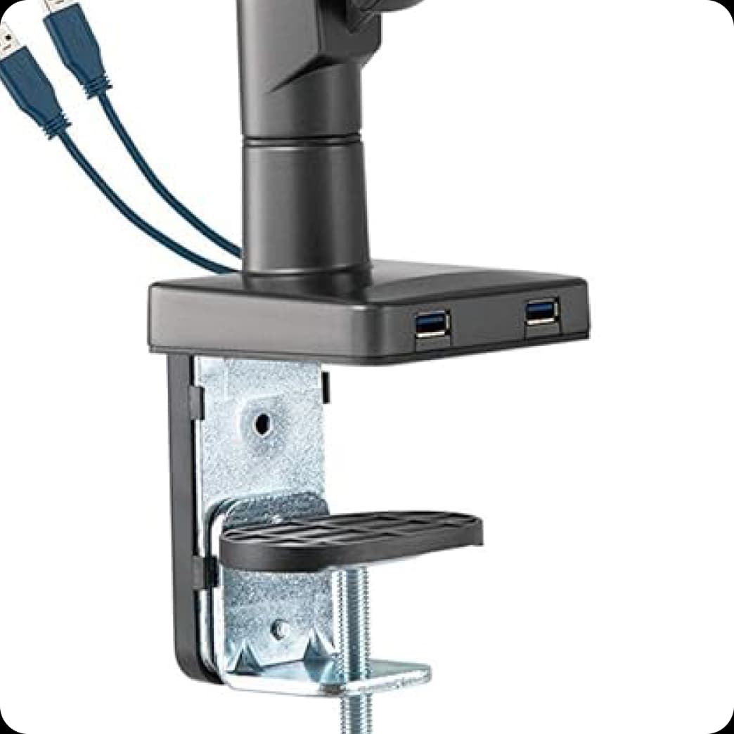 Single Monitor Arm Model A Pro Midnight Grey