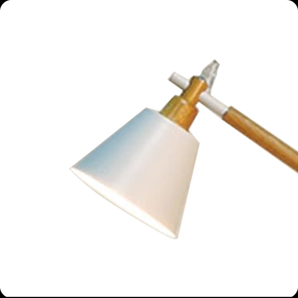 Nordic Wooden Floor Lamp White 1