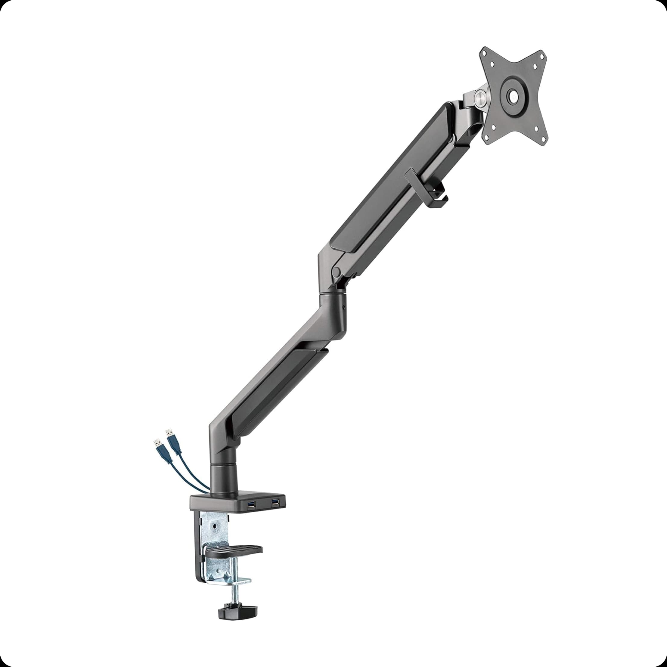 Single Monitor Arm Model A Pro Midnight Grey
