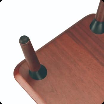 Walnut Monitor Riser Medium Walnut Brown