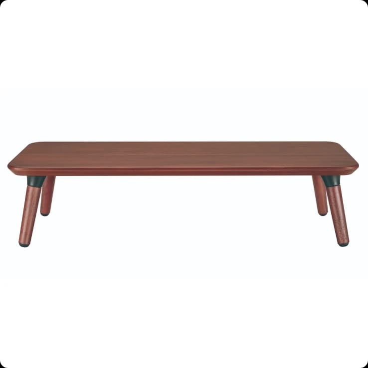 MONITOR RISER WALNUT