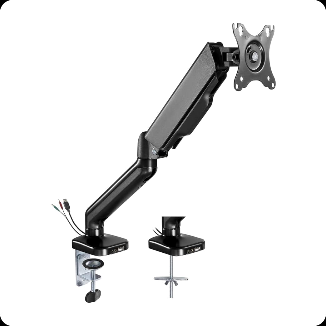Navoergonomic monitor arm
