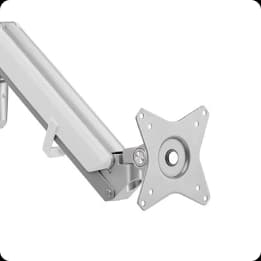 Single Monitor Arm Model A Pro Aluminium White 1