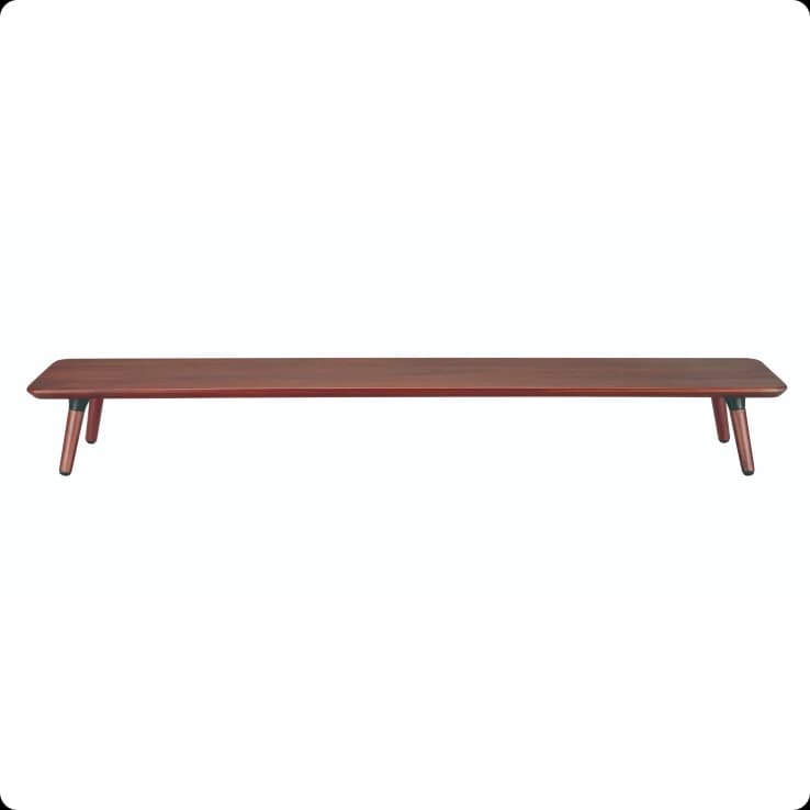 Walnut Monitor Riser Large Walnut Brown