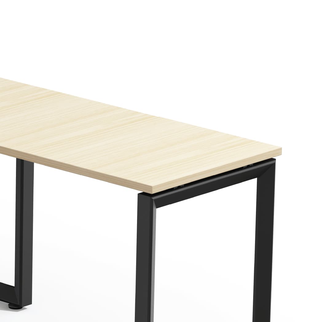 L Shape Executive Desk Black Oak 180 X 60 Cm 2