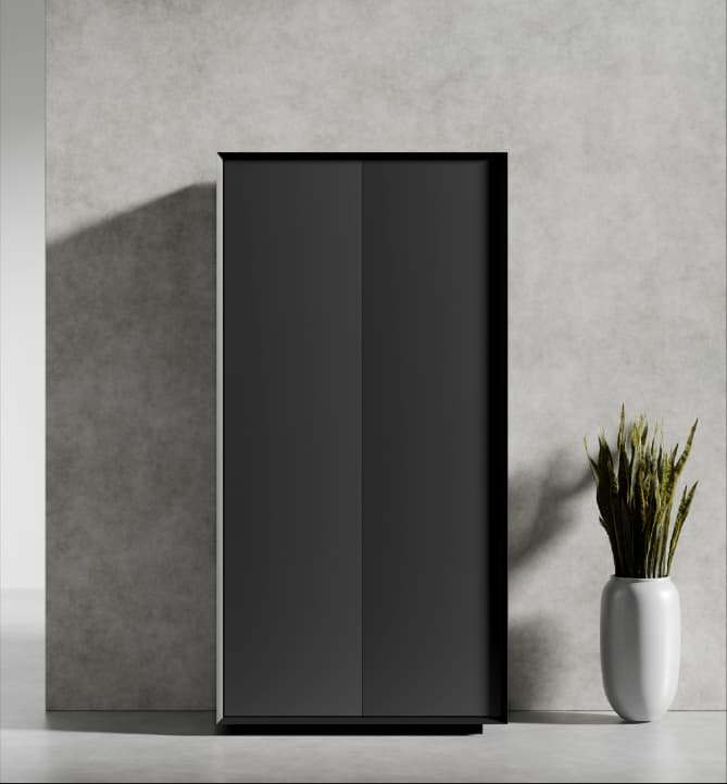 Series A Full Height Cabinet Black Black 1