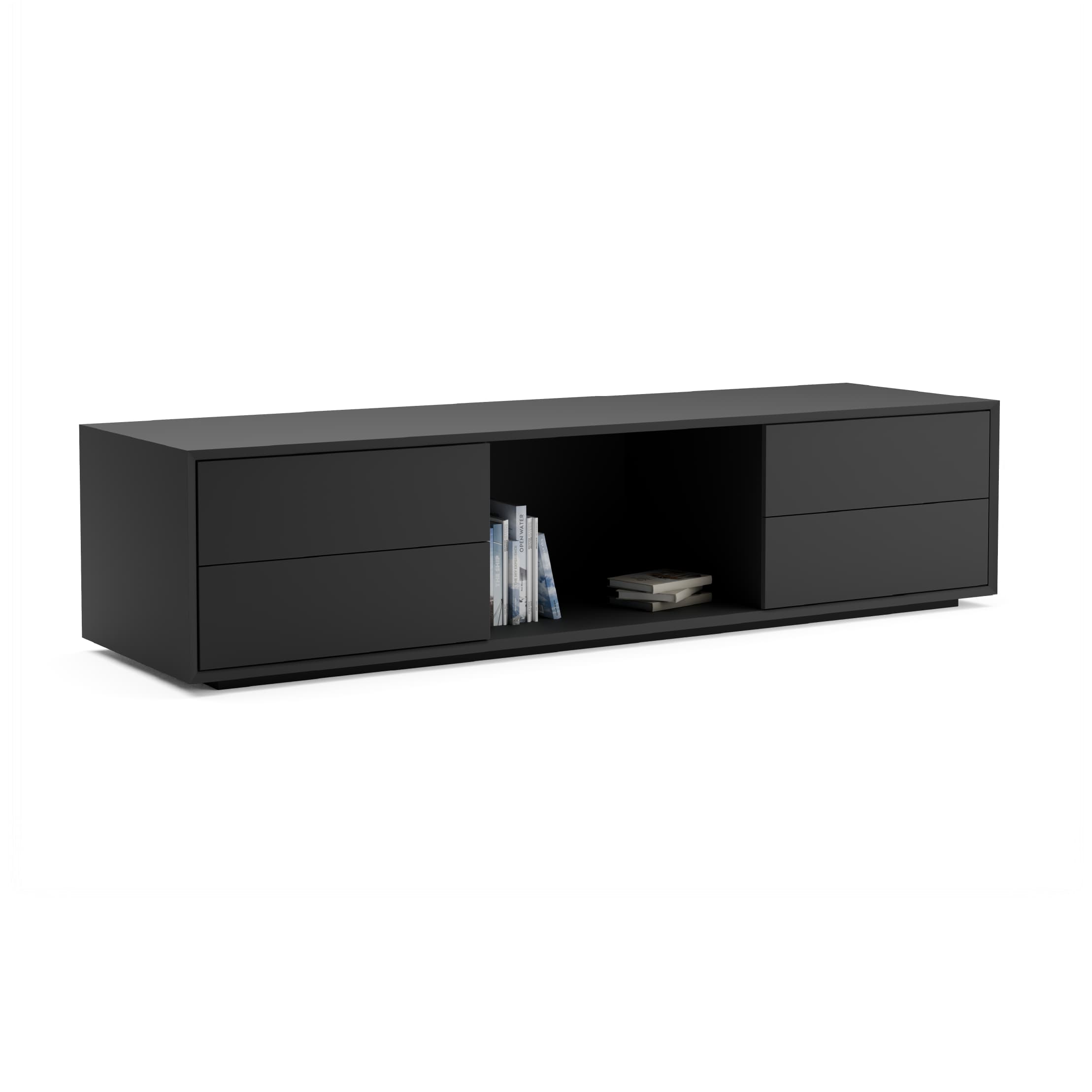 Series A Low Height Sideboard Cabinet Black Black