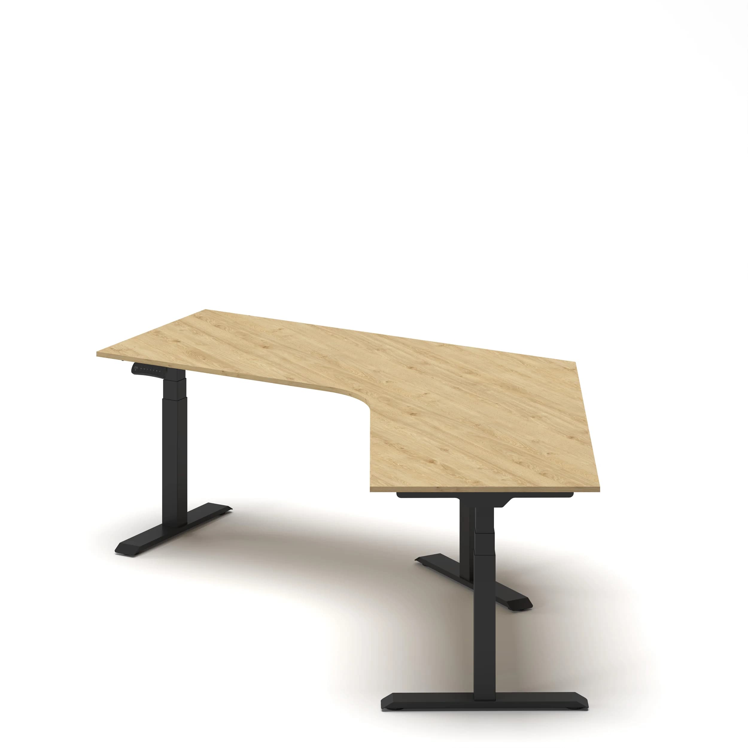 Navodesk® Flex 120 Oak Top Black Frame 3