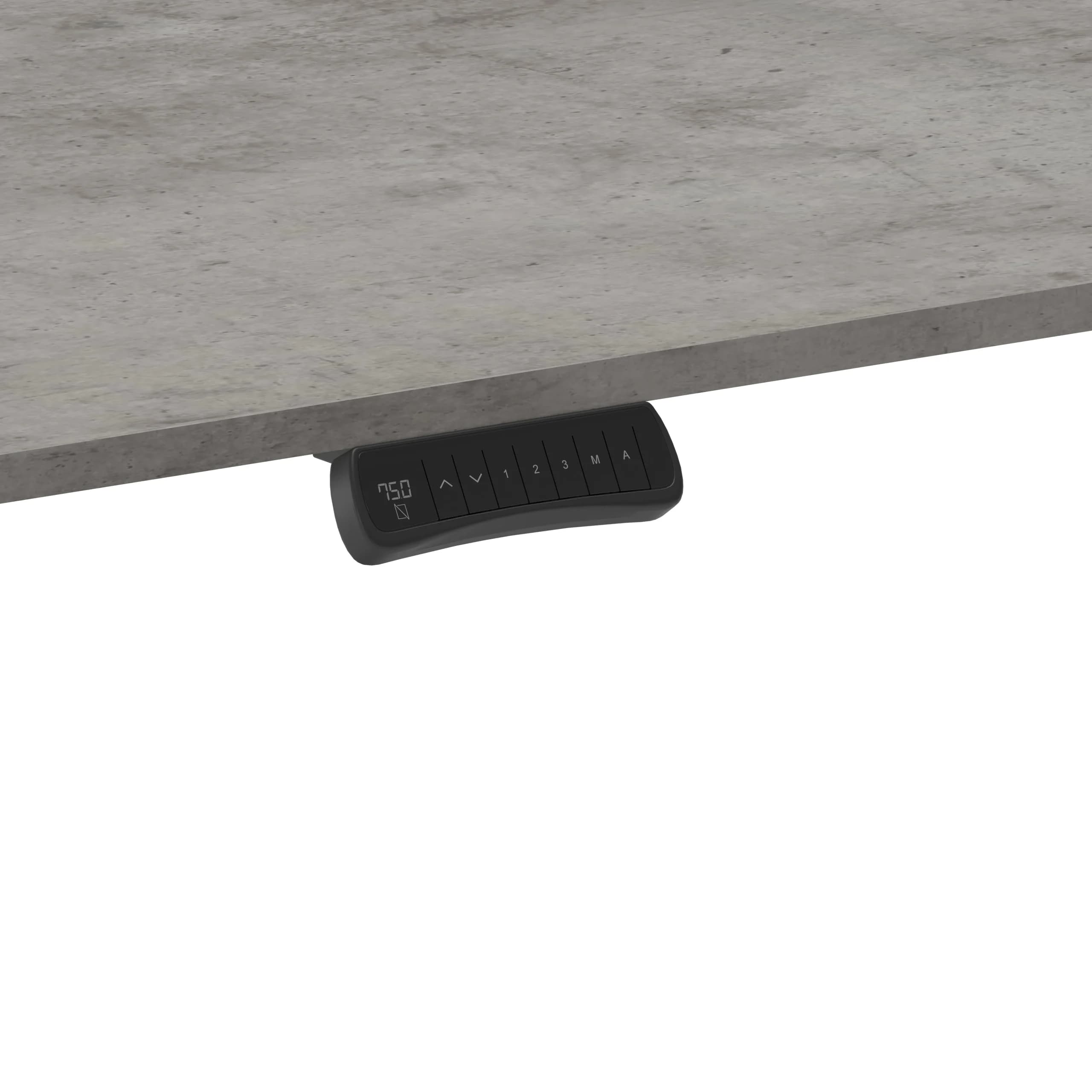 Navodesk® Flex 120o Corner Standing Desk White Concrete 180 Cm X 75 Cm 3