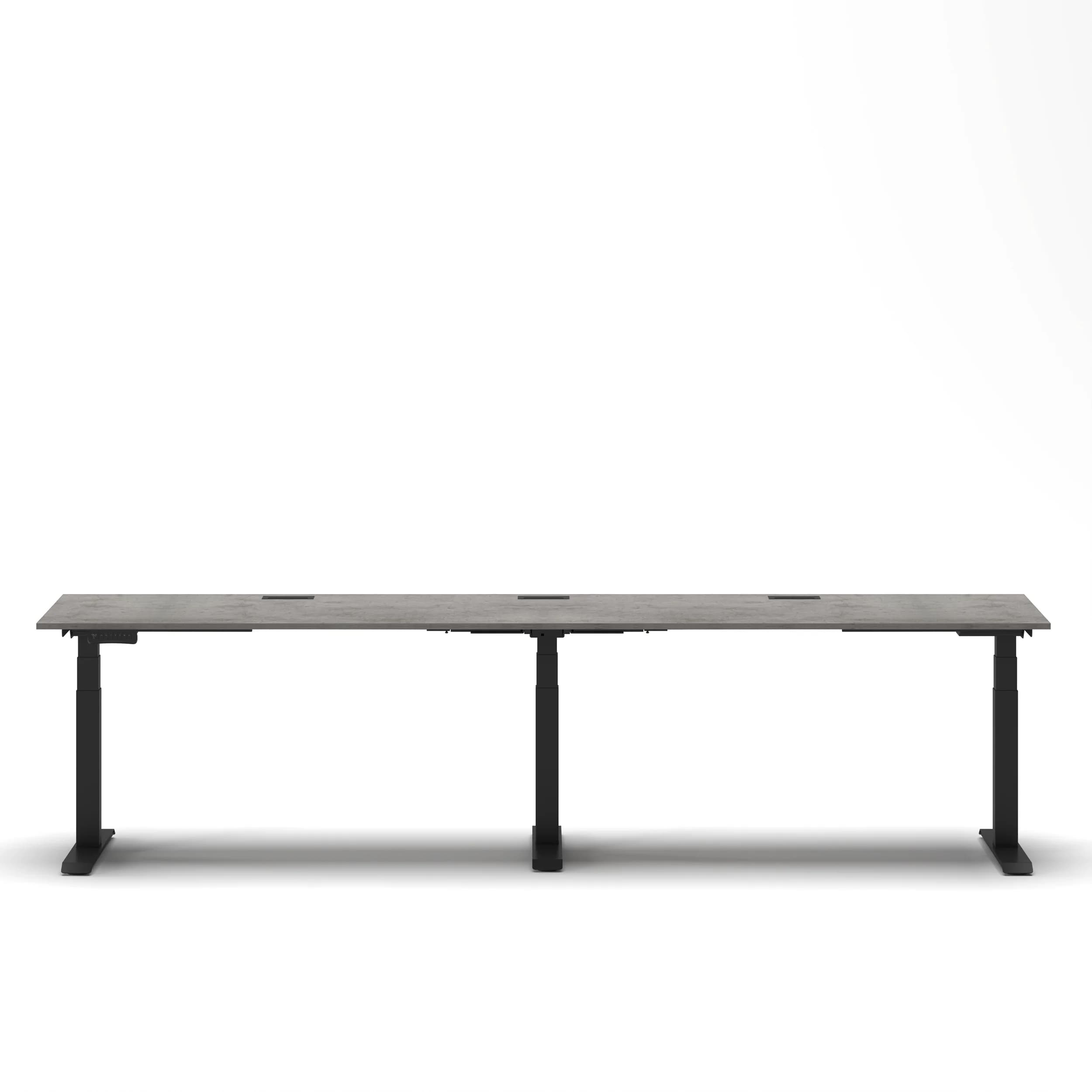 Navodesk® Flex180 Xl Concrete Top Black Frame 1 2