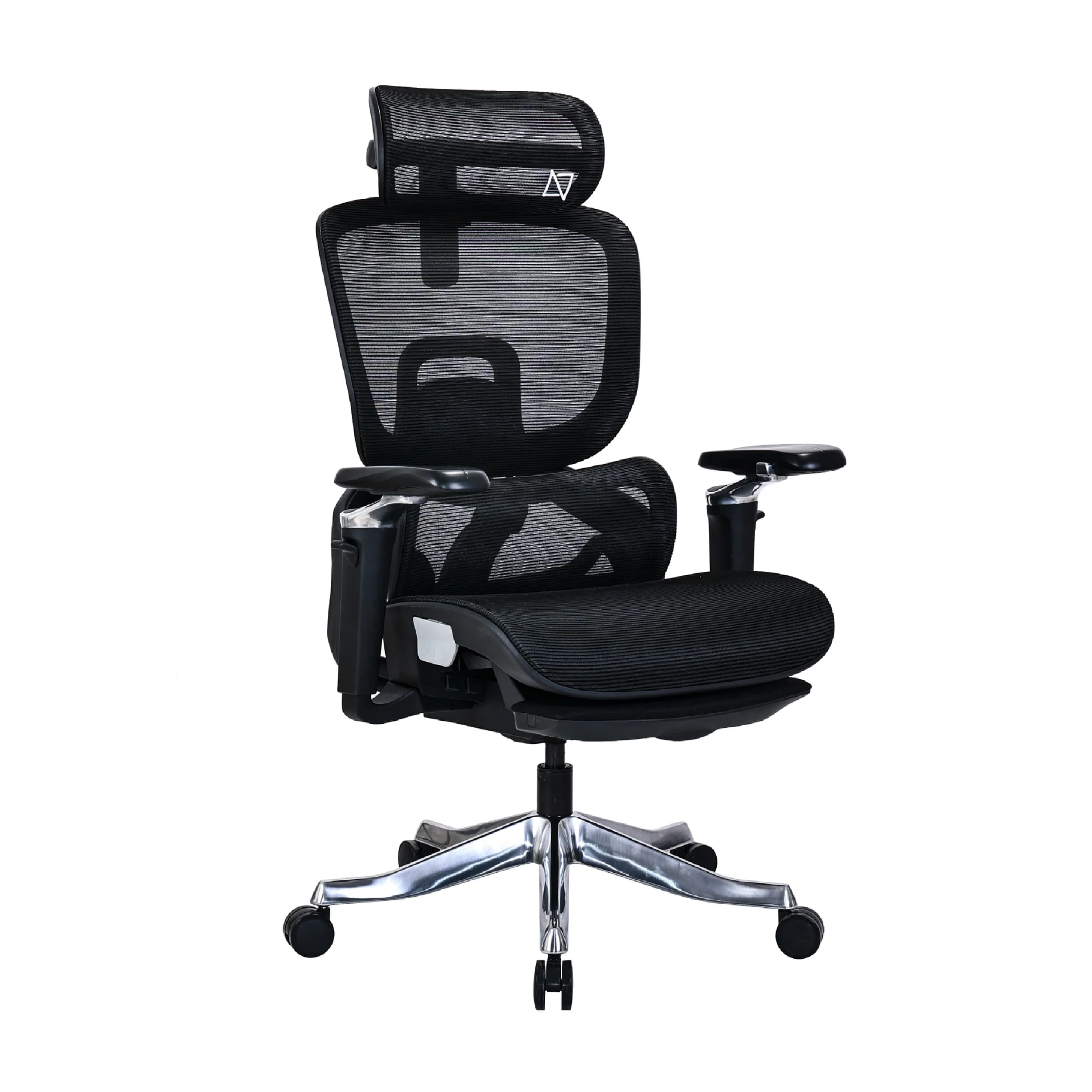 Ergomax Black Mesh Ergonomic Office Chair with Footrest2