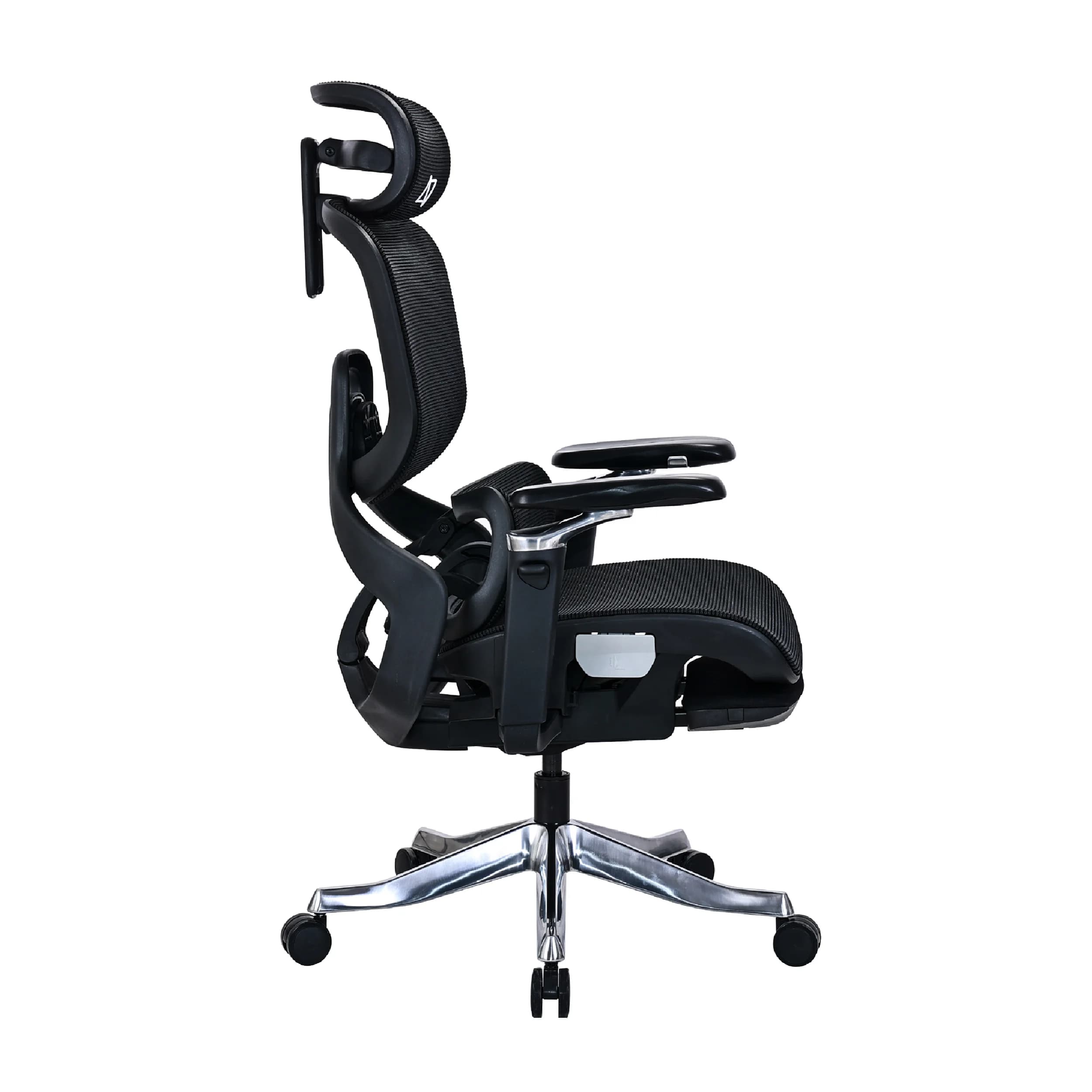 Ergomax Black Mesh Ergonomic Office Chair with Footrest3