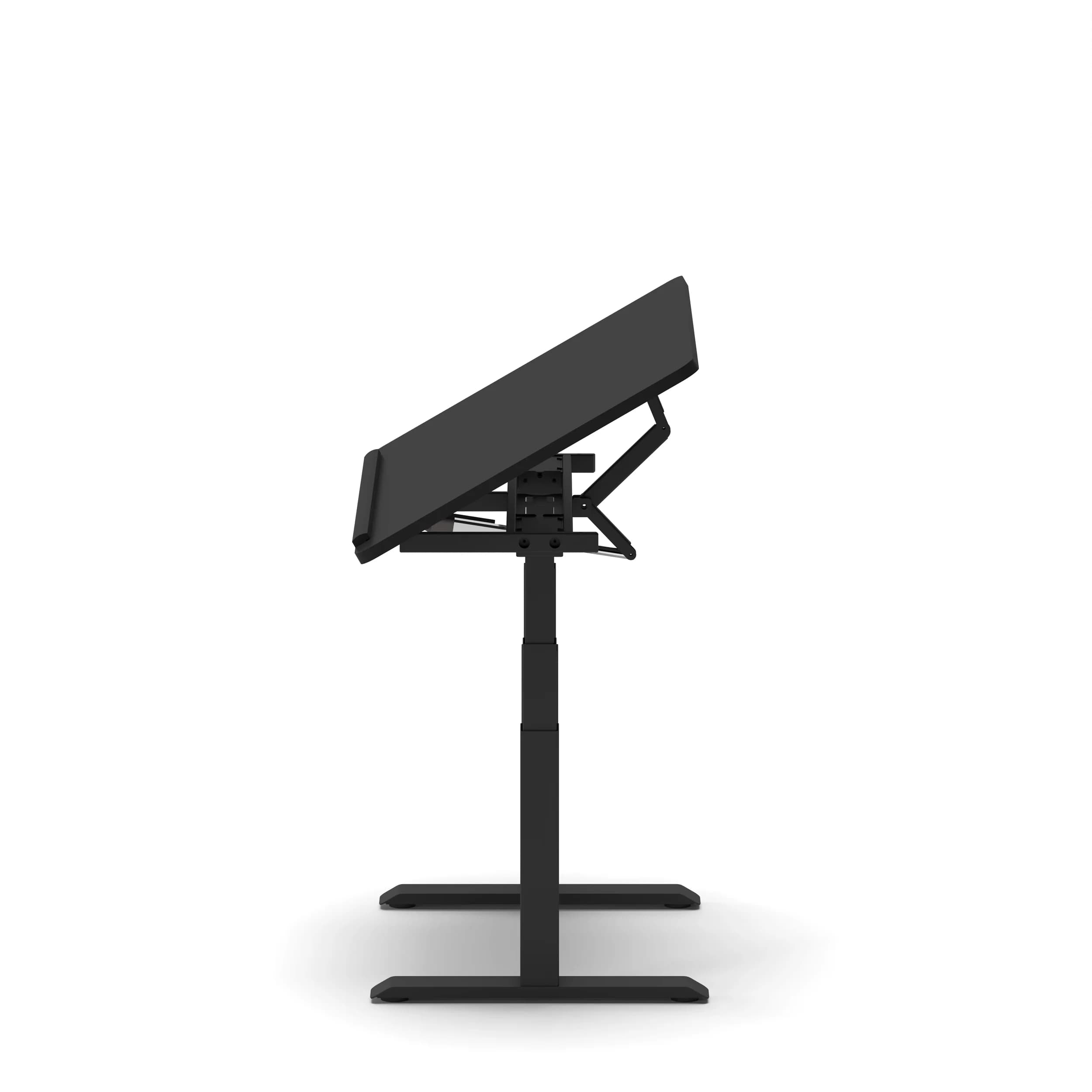 Navodesk® TILT Drafting Table Standing Desk Black Frame Black Top1