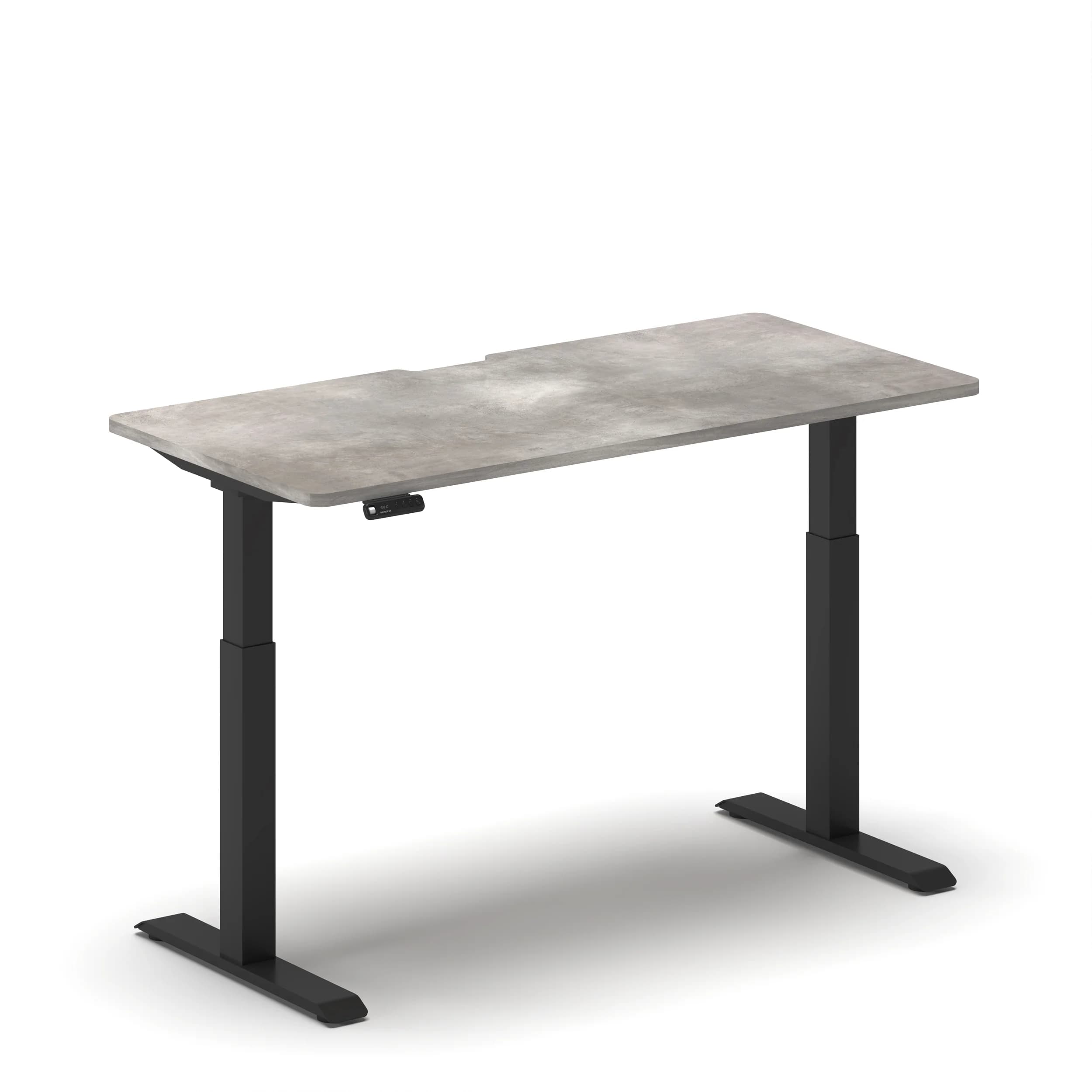 Navodesk® PRO Lunar Top Black Leg Standing Desk webp1