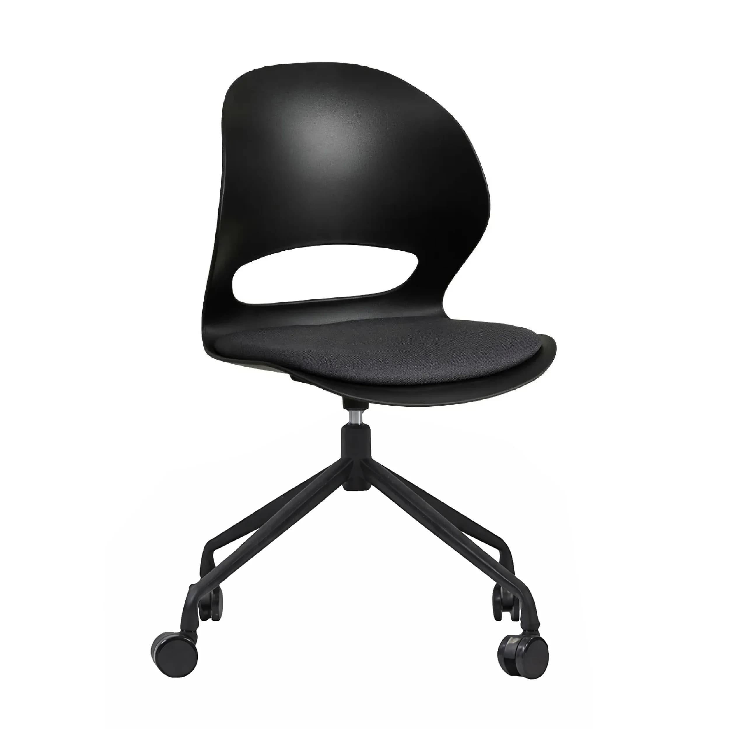 VIS Chair With Wheels Black2
