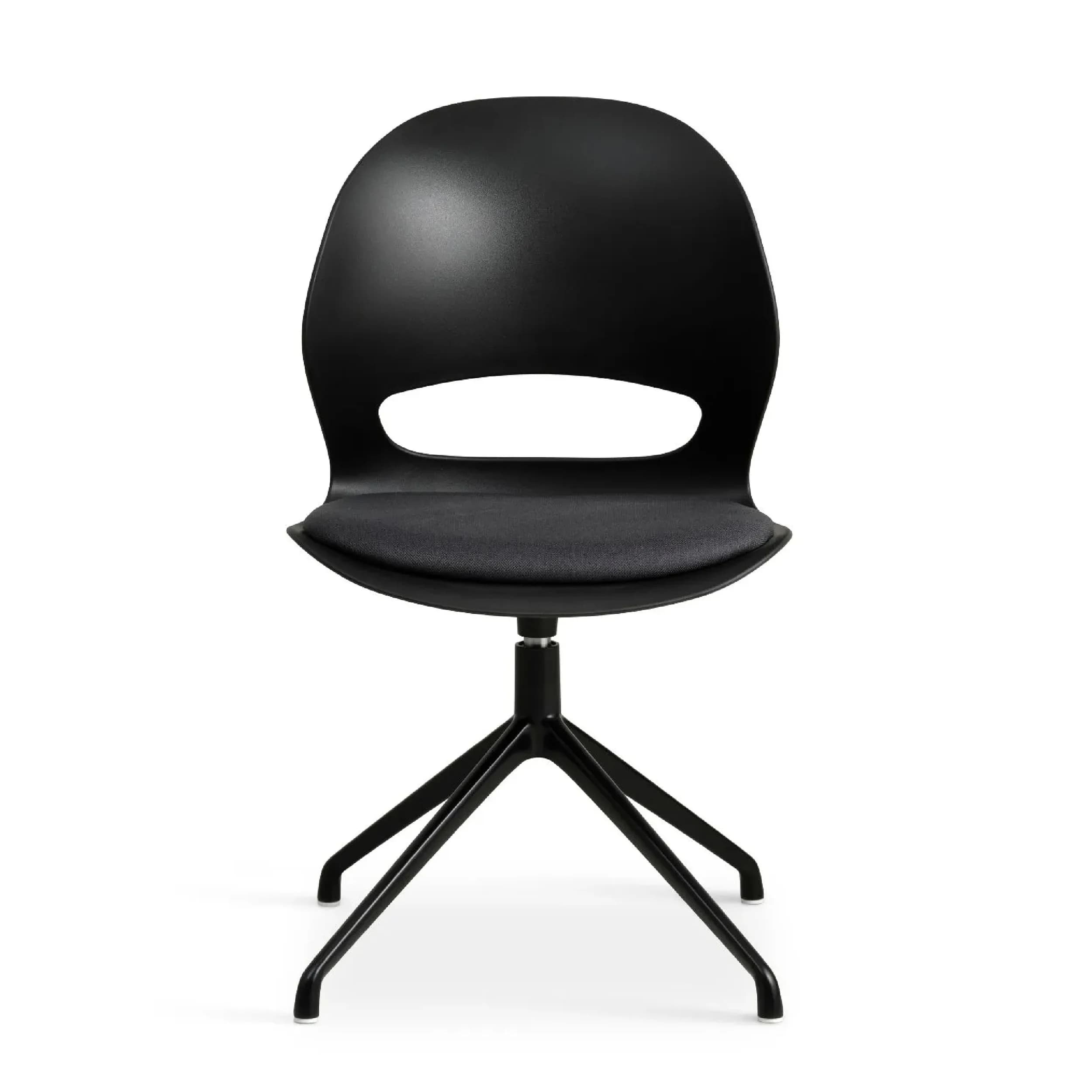 VIS Chair Without Wheels Black1